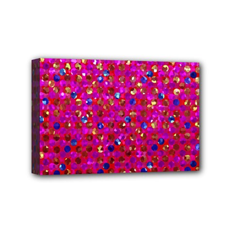 Polka Dot Sparkley Jewels 1 Mini Canvas 6  x 4  from ArtsNow.com