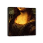 Movember Mona Lisa Mini Canvas 4  x 4  (Stretched)