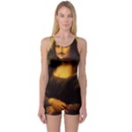 Movember Mona Lisa One Piece Boyleg Swimsuit