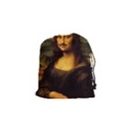 Movember Mona Lisa Drawstring Pouch (Small)