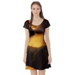 Movember Mona Lisa Short Sleeve Skater Dress