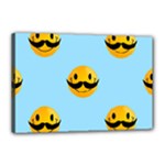 Movember emoji Canvas 18  x 12  (Stretched)