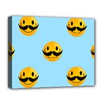 Movember emoji Deluxe Canvas 20  x 16  (Stretched)