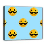 Movember emoji Deluxe Canvas 24  x 20  (Stretched)