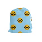 Movember emoji Drawstring Pouch (Large)