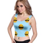 Movember emoji Crop Top