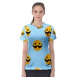 Movember emoji Women s Sport Mesh Tee