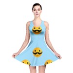 Movember emoji Reversible Skater Dress