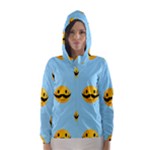 Movember emoji Hooded Wind Breaker (Women)	