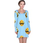 Movember emoji Long Sleeve Nightdress