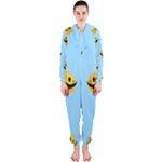 Movember emoji Hooded Jumpsuit (Ladies)