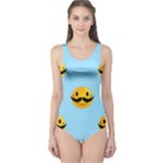 Movember emoji One Piece Swimsuit