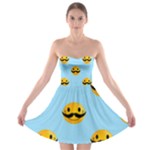 Movember emoji Strapless Bra Top Dress