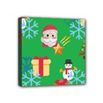 Emoji Christmas Mini Canvas 4  x 4  (Stretched)