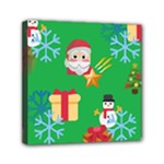 Emoji Christmas Mini Canvas 6  x 6  (Stretched)