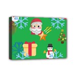 Emoji Christmas Mini Canvas 7  x 5  (Stretched)