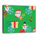 Emoji Christmas Canvas 20  x 16  (Stretched)