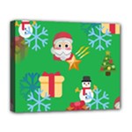 Emoji Christmas Deluxe Canvas 20  x 16  (Stretched)