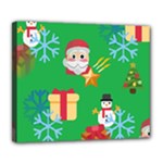 Emoji Christmas Deluxe Canvas 24  x 20  (Stretched)