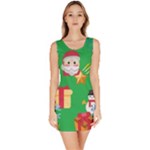 Emoji Christmas Bodycon Dress