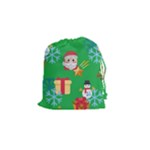 Emoji Christmas Drawstring Pouch (Small)