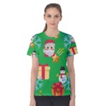 Emoji Christmas Women s Cotton Tee