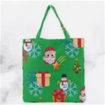 Emoji Christmas Grocery Tote Bag