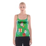 Emoji Christmas Spaghetti Strap Top