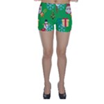 Emoji Christmas Skinny Shorts