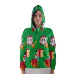 Emoji Christmas Hooded Wind Breaker (Women)	