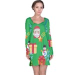 Emoji Christmas Long Sleeve Nightdress