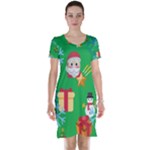 Emoji Christmas Short Sleeve Nightdress