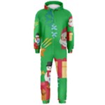 Emoji Christmas Hooded Jumpsuit (Men)