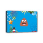 poop Emoji Christmas Mini Canvas 6  x 4  (Stretched)