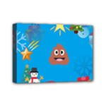 poop Emoji Christmas Mini Canvas 7  x 5  (Stretched)