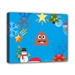 poop Emoji Christmas Canvas 10  x 8  (Stretched)