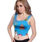 poop Emoji Christmas Crop Top