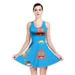 poop Emoji Christmas Reversible Skater Dress