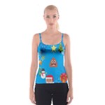 poop Emoji Christmas Spaghetti Strap Top