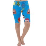 poop Emoji Christmas Cropped Leggings 