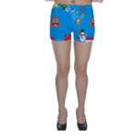 poop Emoji Christmas Skinny Shorts