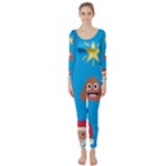 poop Emoji Christmas Long Sleeve Catsuit