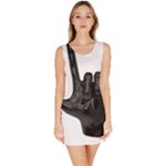 Devil Horns hand Bodycon Dress