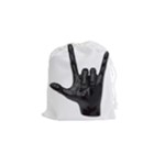 Devil Horns hand Drawstring Pouch (Small)