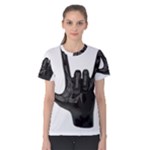 Devil Horns hand Women s Cotton Tee