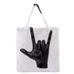 Devil Horns hand Grocery Tote Bag