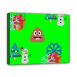 christmas poop emoji Canvas 10  x 8  (Stretched)