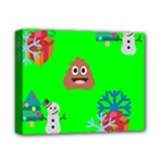 christmas poop emoji Deluxe Canvas 14  x 11  (Stretched)