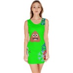 christmas poop emoji Bodycon Dress