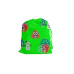 christmas poop emoji Drawstring Pouch (Small)